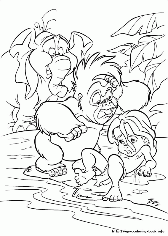 Tarzan kolorowanki